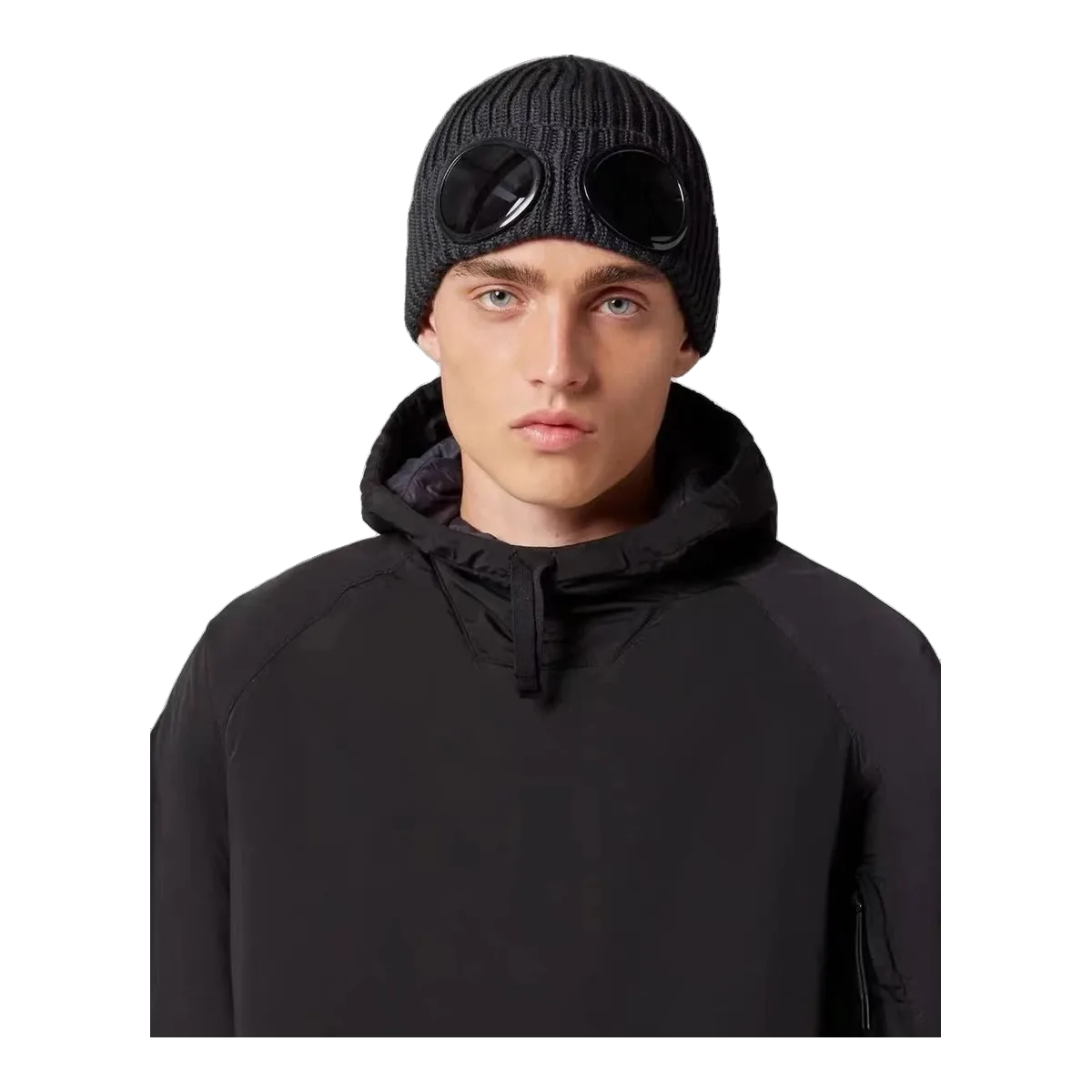 CP Company Black Beanie