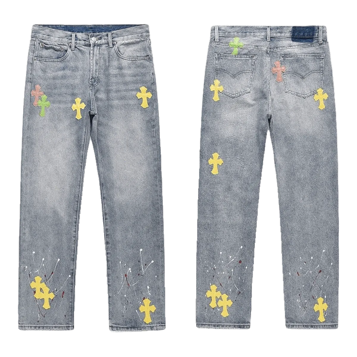 Chrome Hearts Blue Cross Jeans