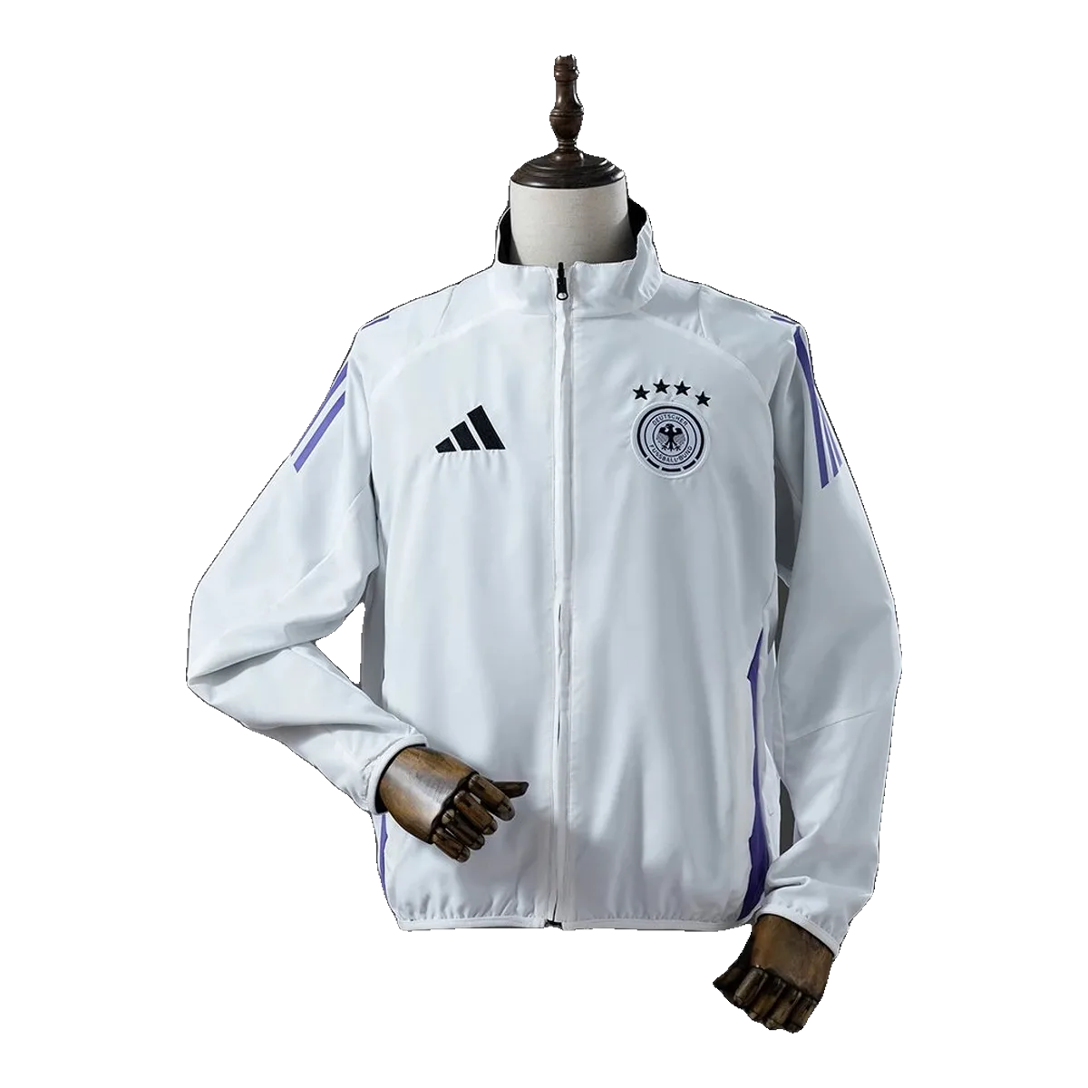Purple Brand White Track Jacket