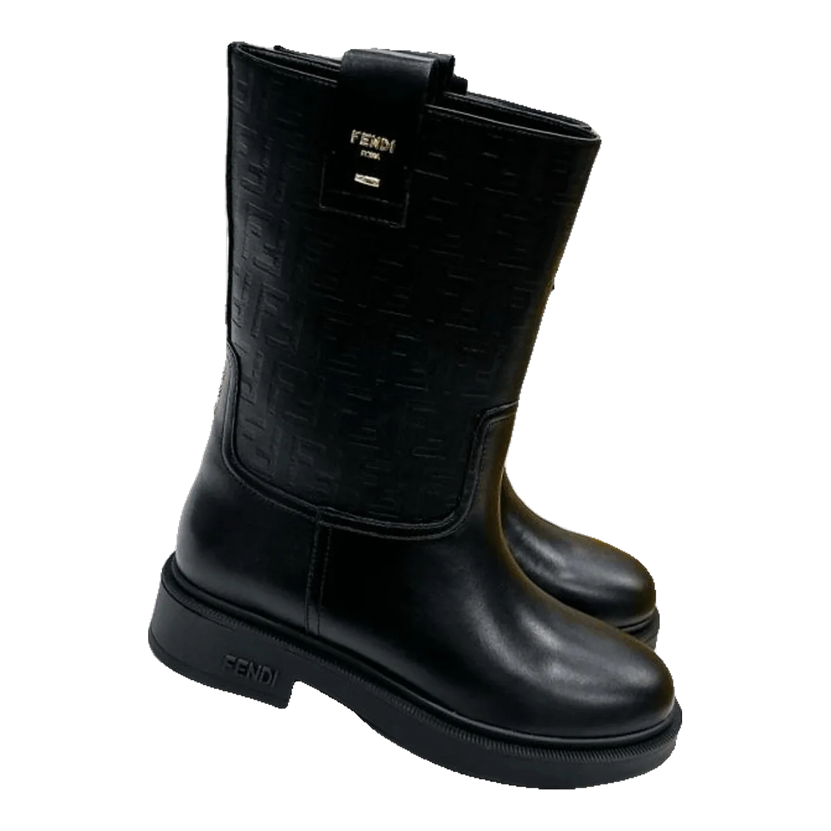 Fendi Knee Boots Black