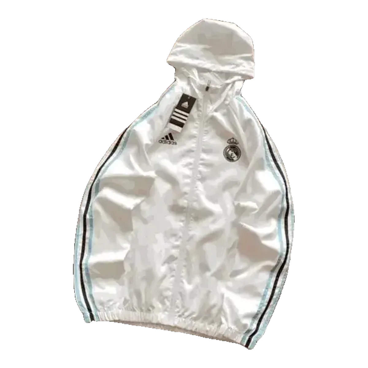 Adidas White Hooded Jacket