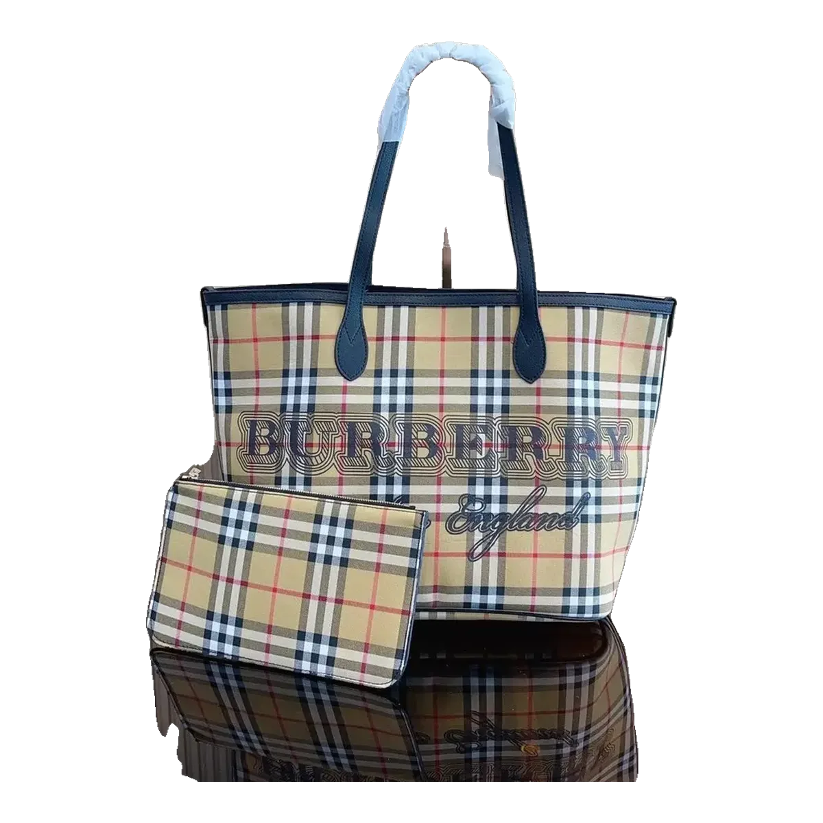 Burberry Check Tote Bag