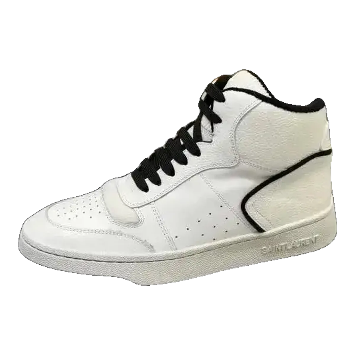 Saint Laurent White High-Top Sneakers