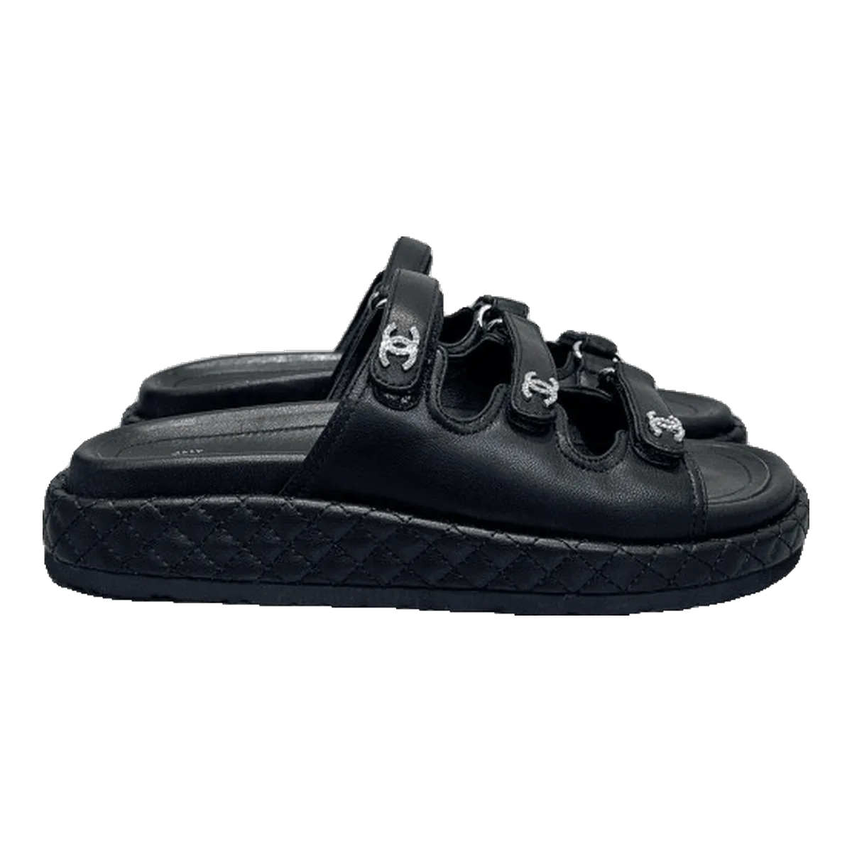 Chanel Black Sandals