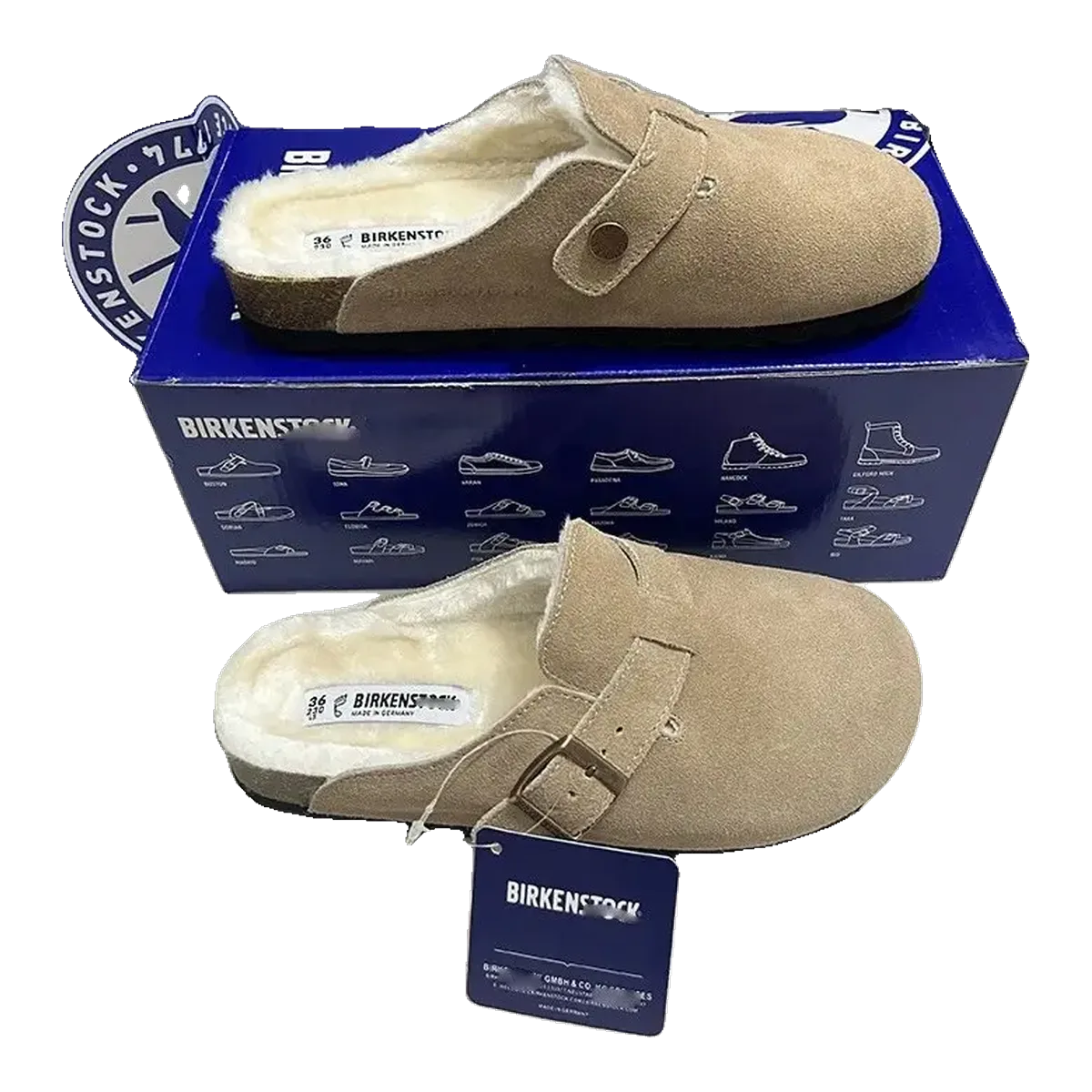 Birkenstock Boston Clogs Tan
