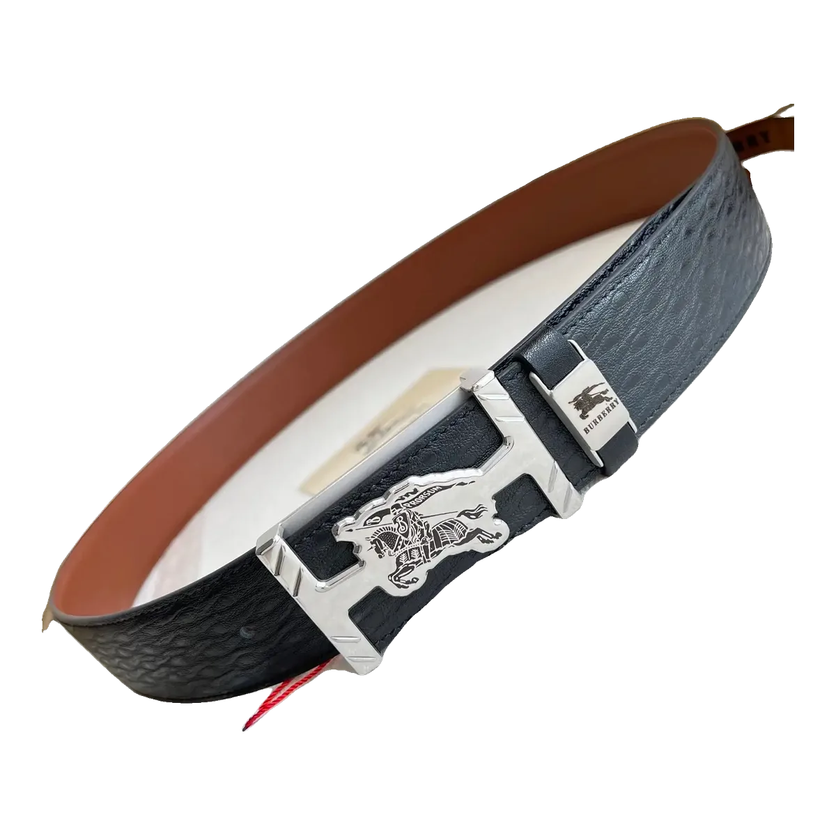 Burberry Check Leather Belt
