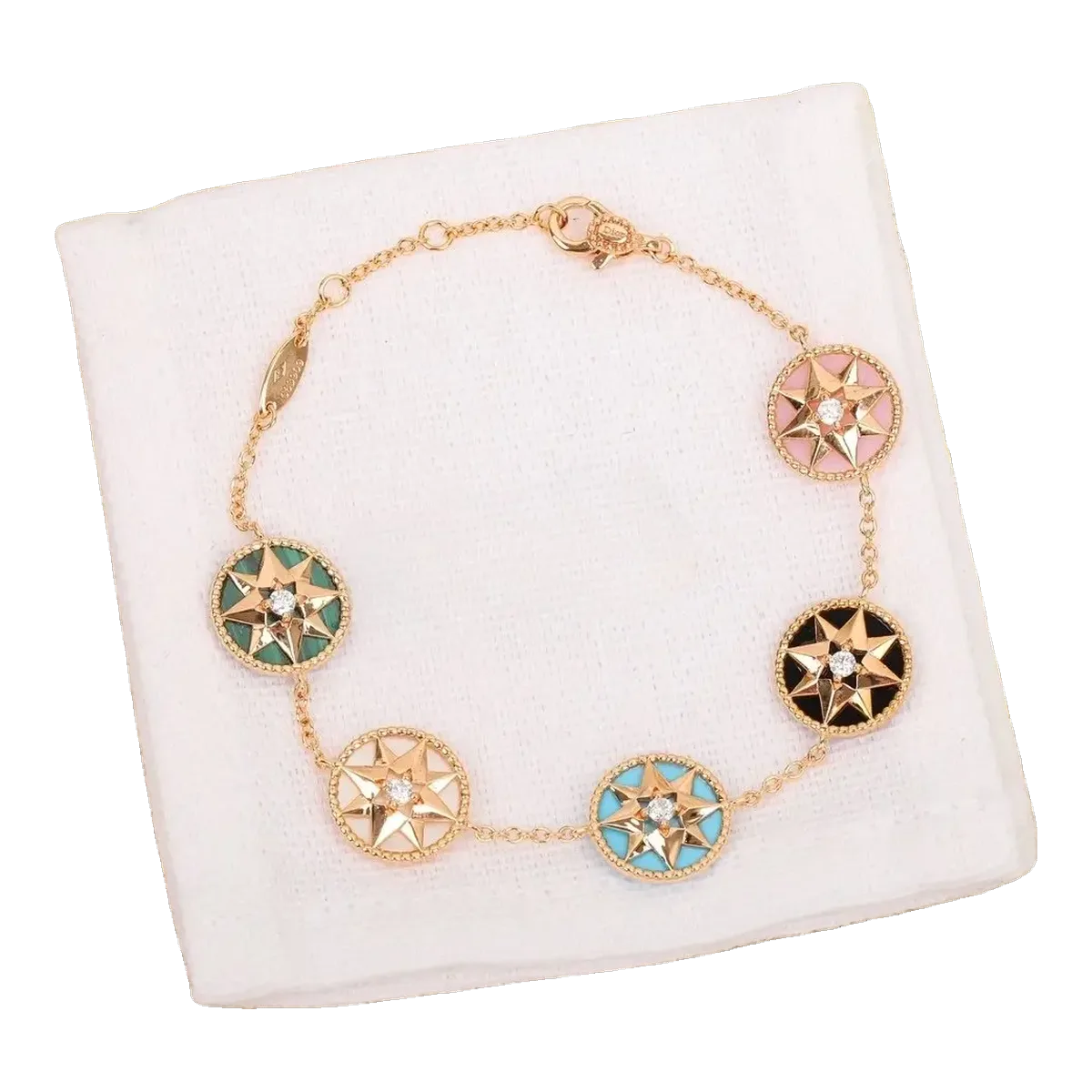 Dior Floral Charm Bracelet Gold