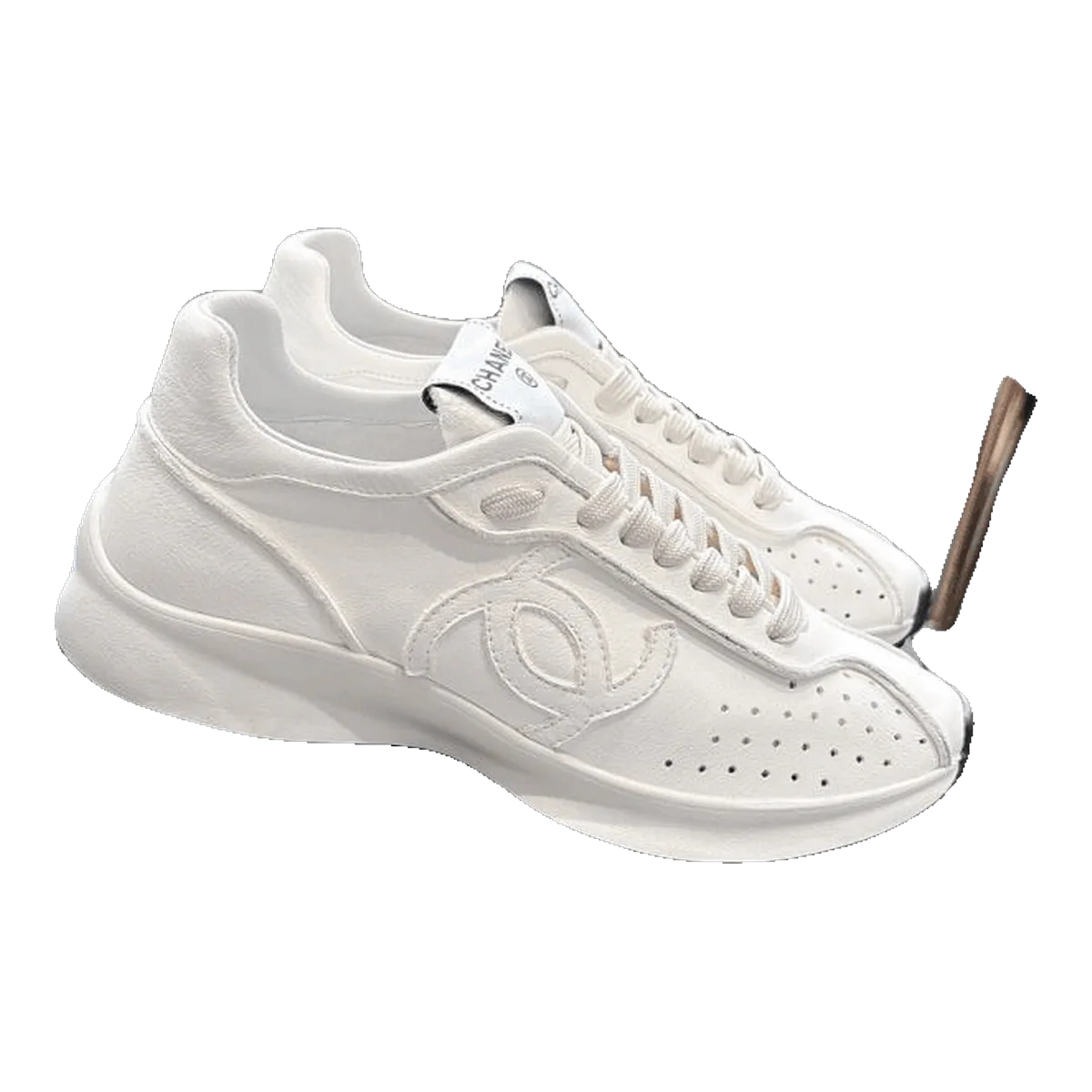 Chanel White Sneakers