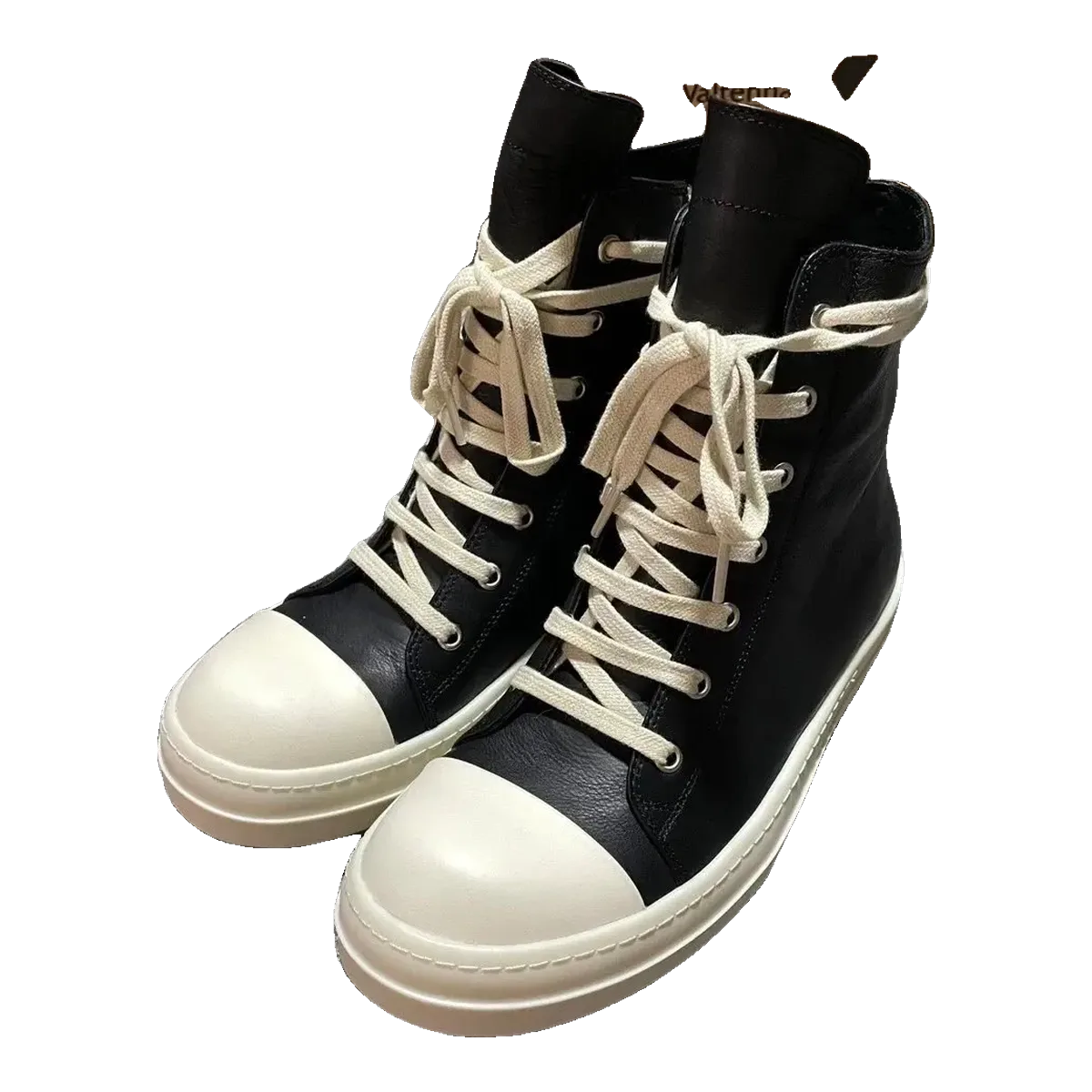 Rick Owens Black High-Top Sneakers