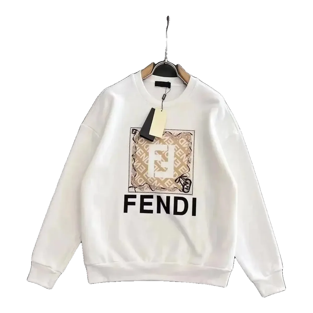 Fendi White Logo Sweatshirt