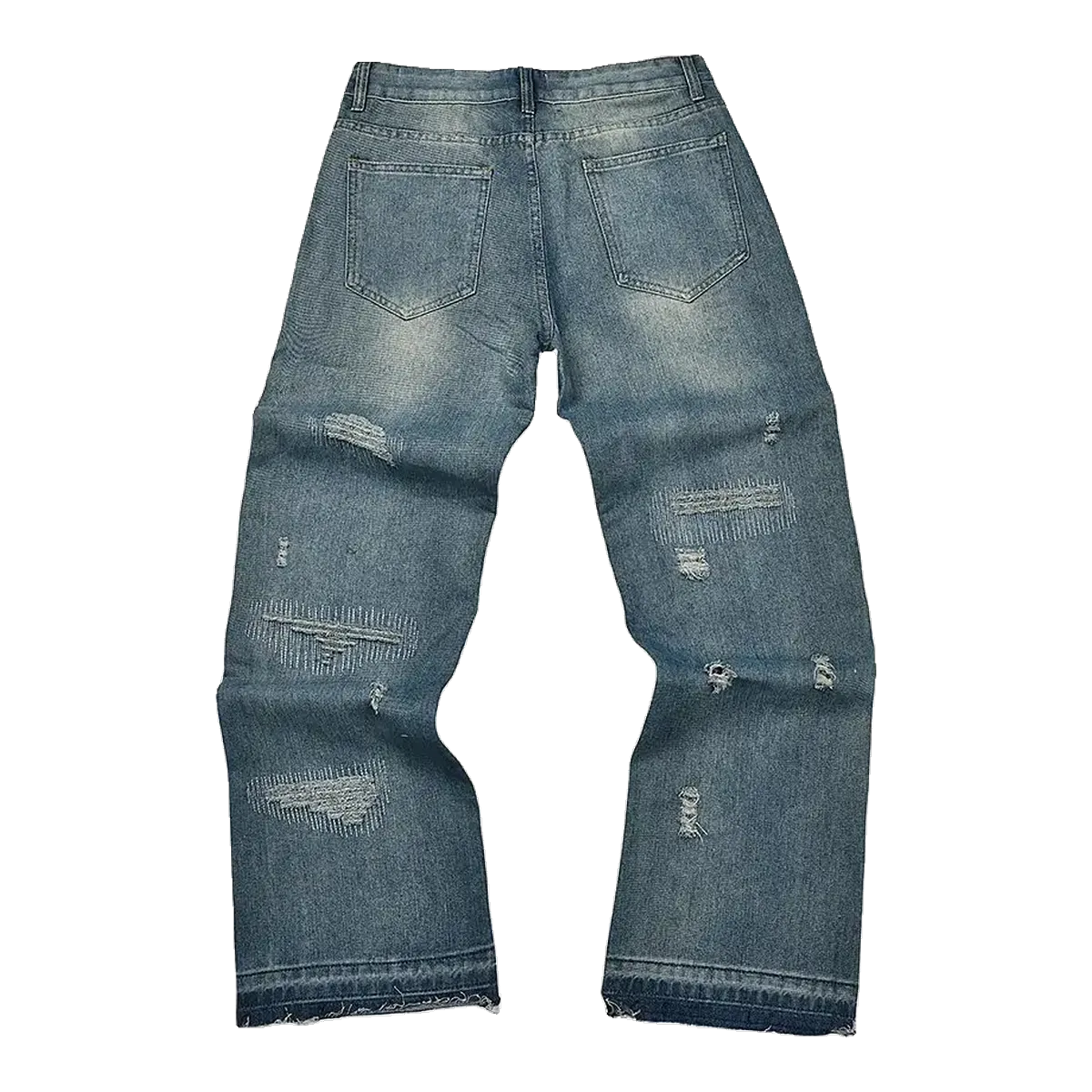 Gallery Dept Blue Distressed Pants