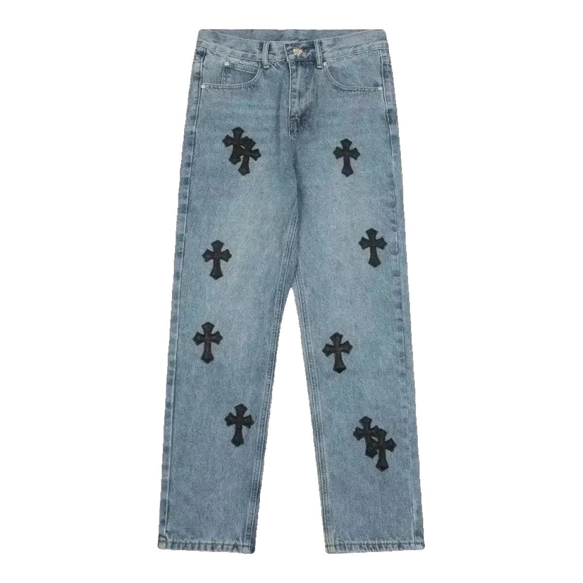 Chrome Hearts Blue Cross Jeans