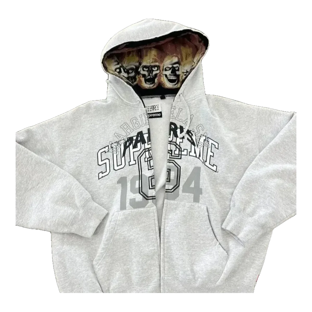 Supreme Grey 1994 Zip Hoodie