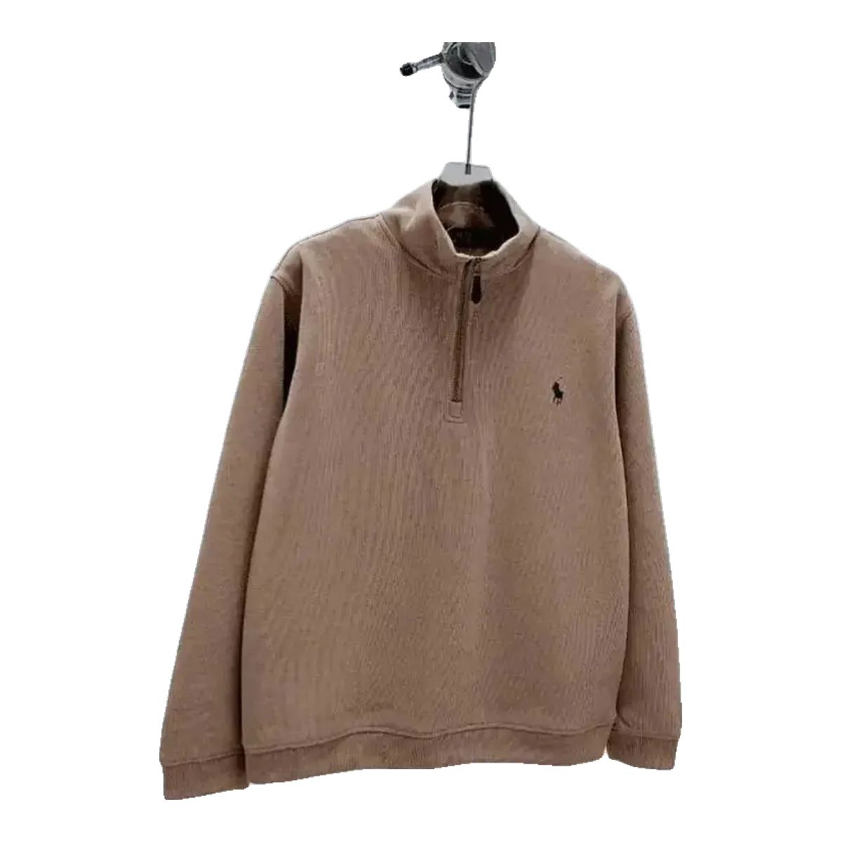 Ralph Lauren Brown Quarter-Zip Sweater