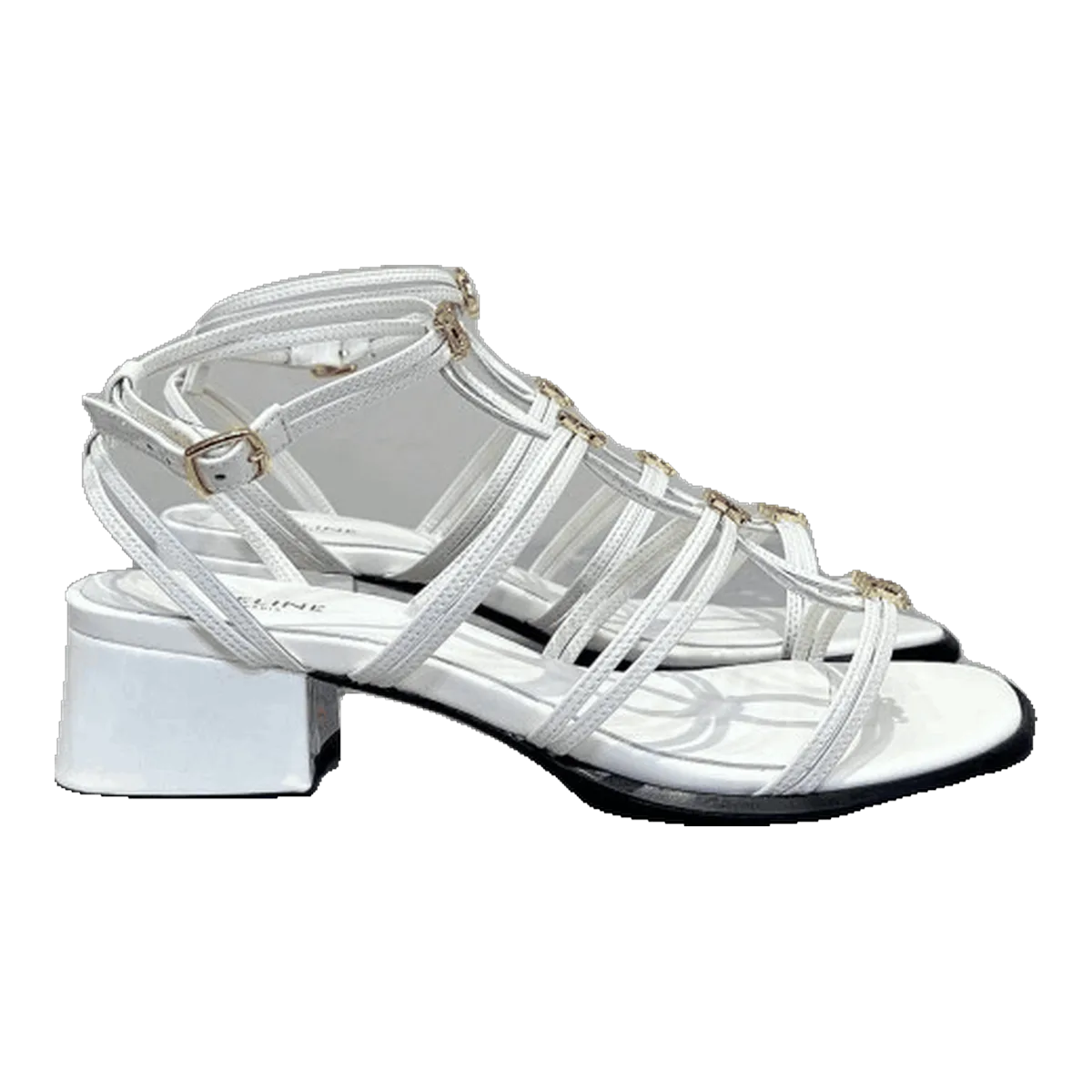Celine Gladiator Sandals Silver