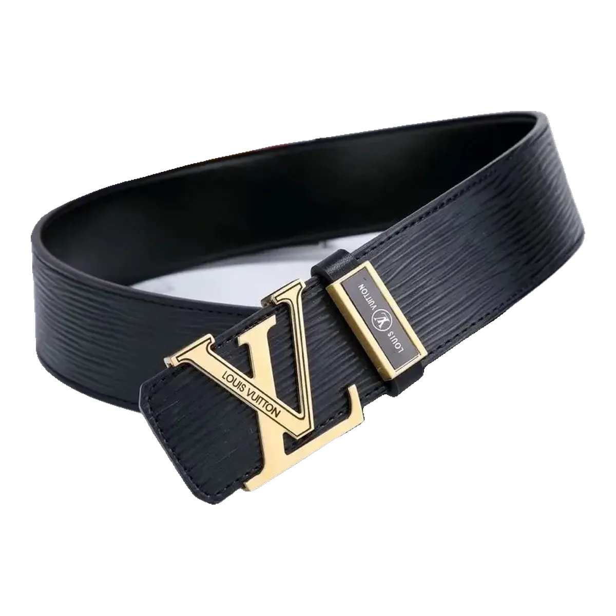 Louis Vuitton Leather Belt Navy