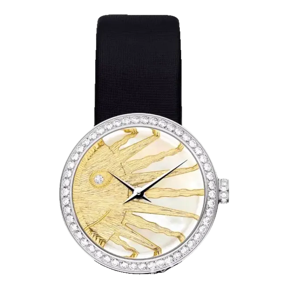 Dior Diamond Bezel Watch Gold