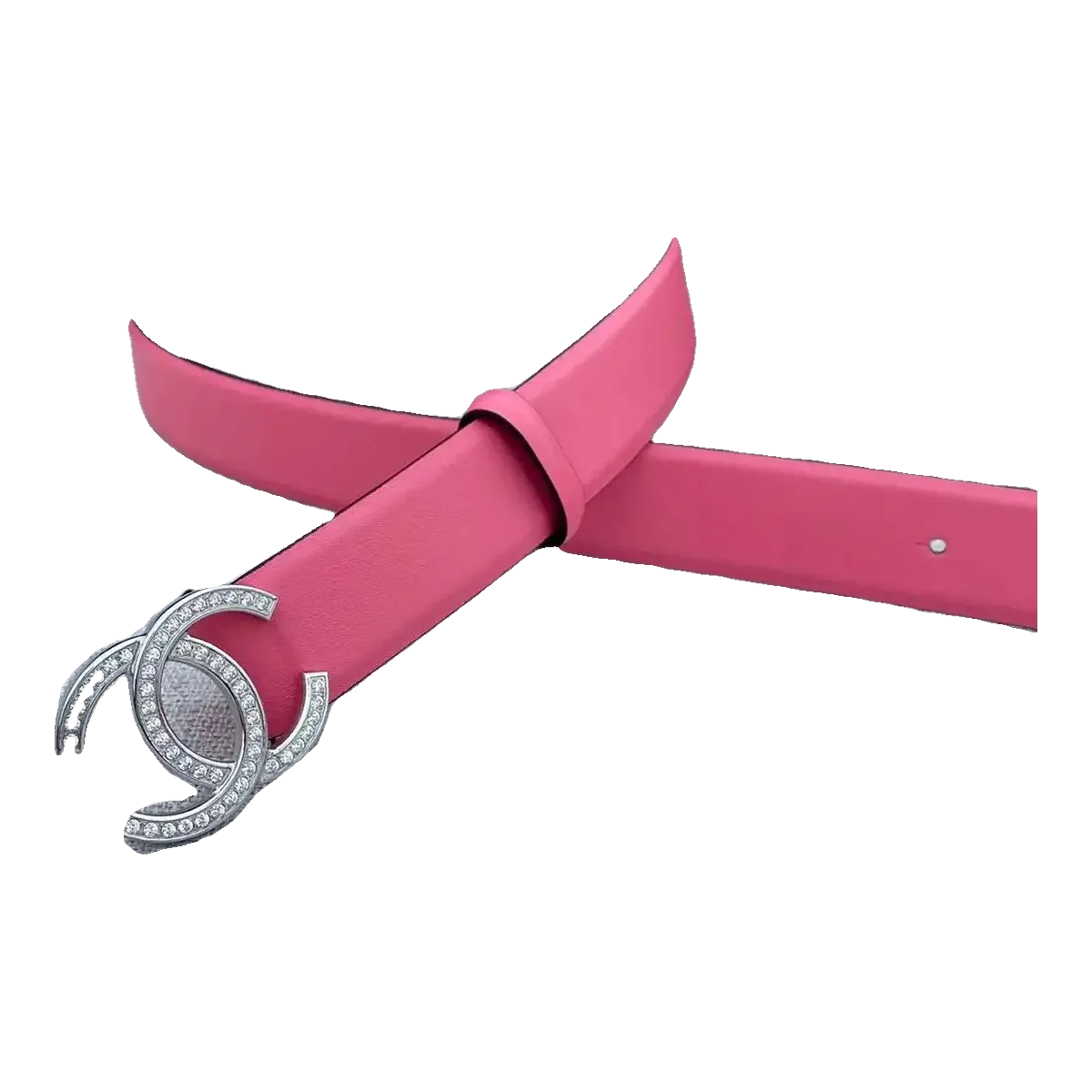 Chanel CC Buckle Belt Pink