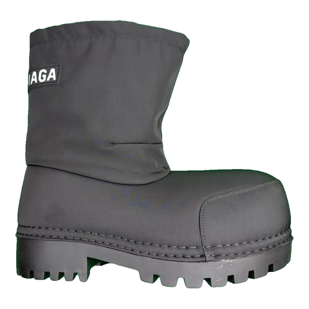 Balenciaga Grey Rubber Boots