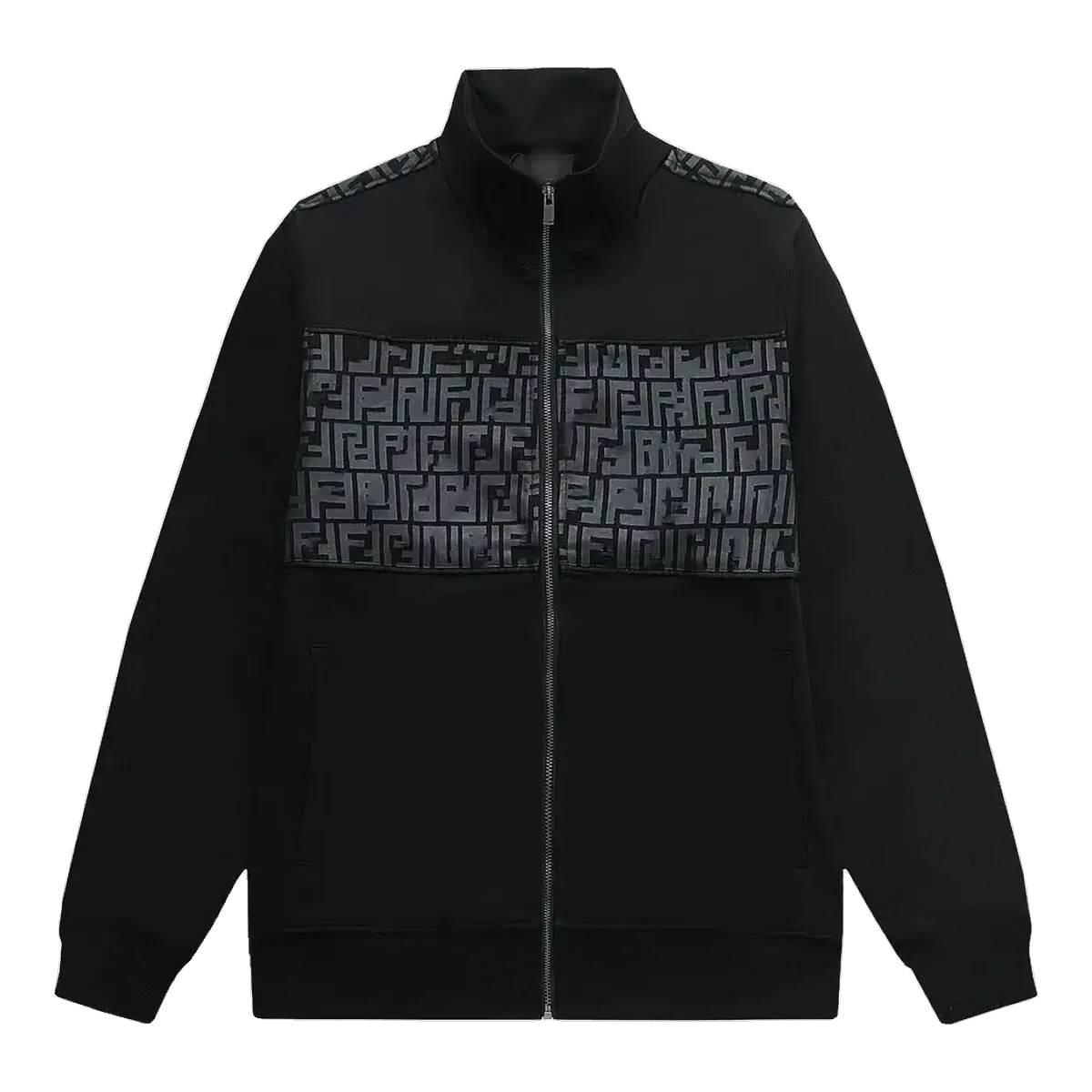 Fendi FF Logo Track Jacket Black