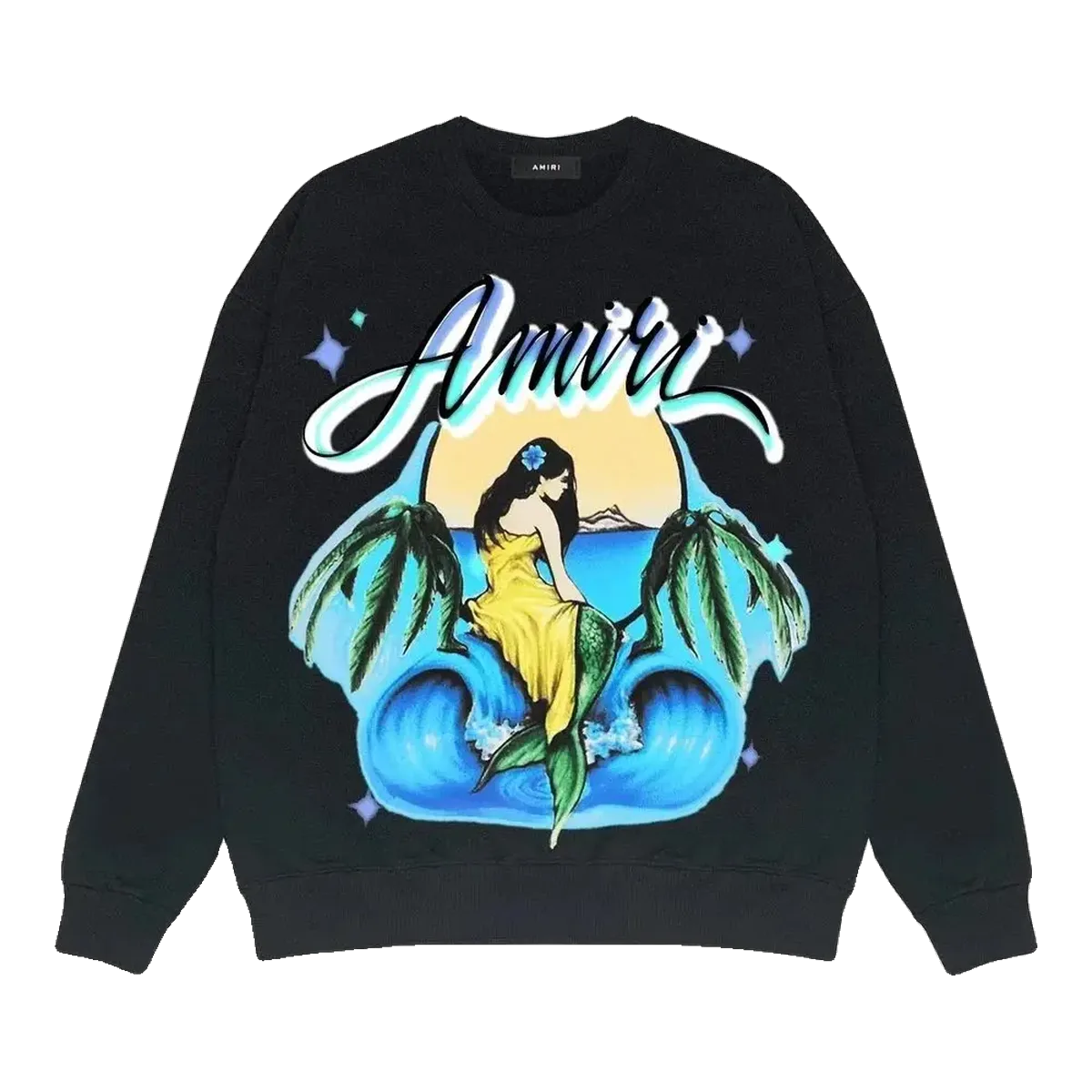 Amiri Black Graphic Sweatshirt