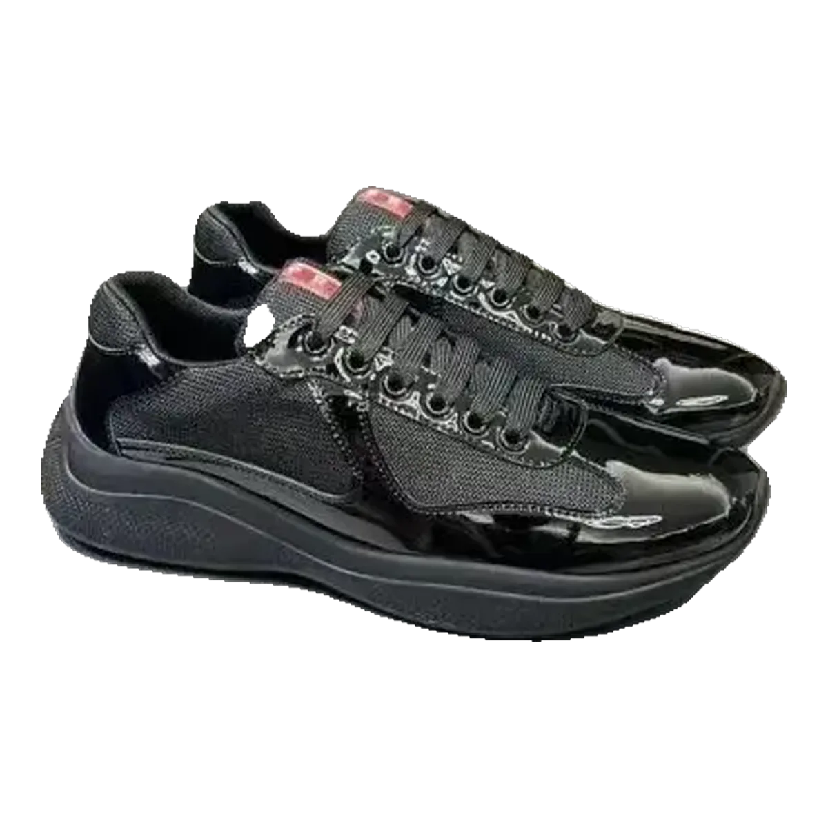 Prada Patent Sneakers Black