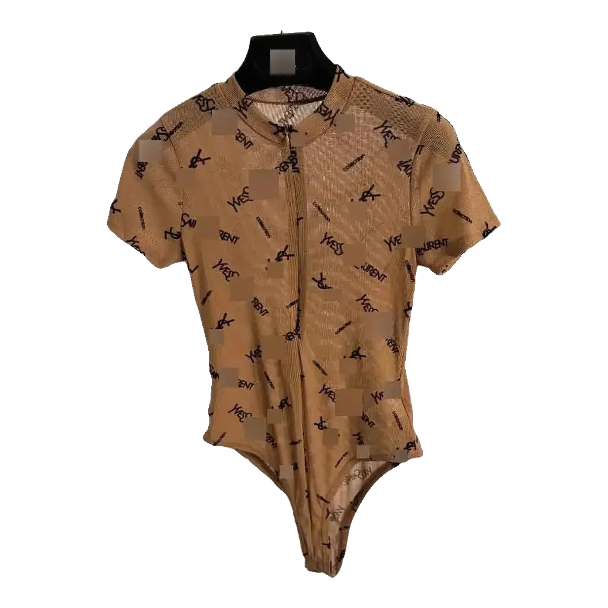 Saint Laurent Brown Monogram Shirt