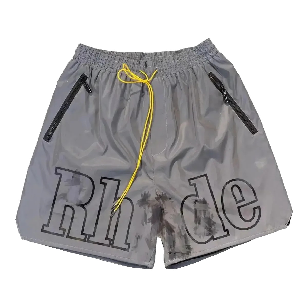 Rhude Grey Logo Shorts