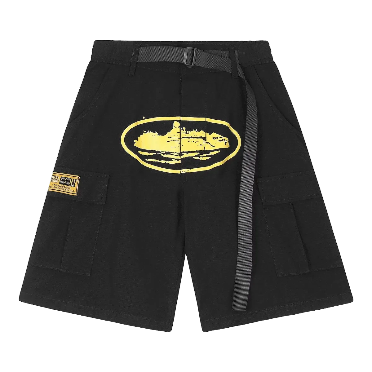Corteiz Black Alcatraz Shorts