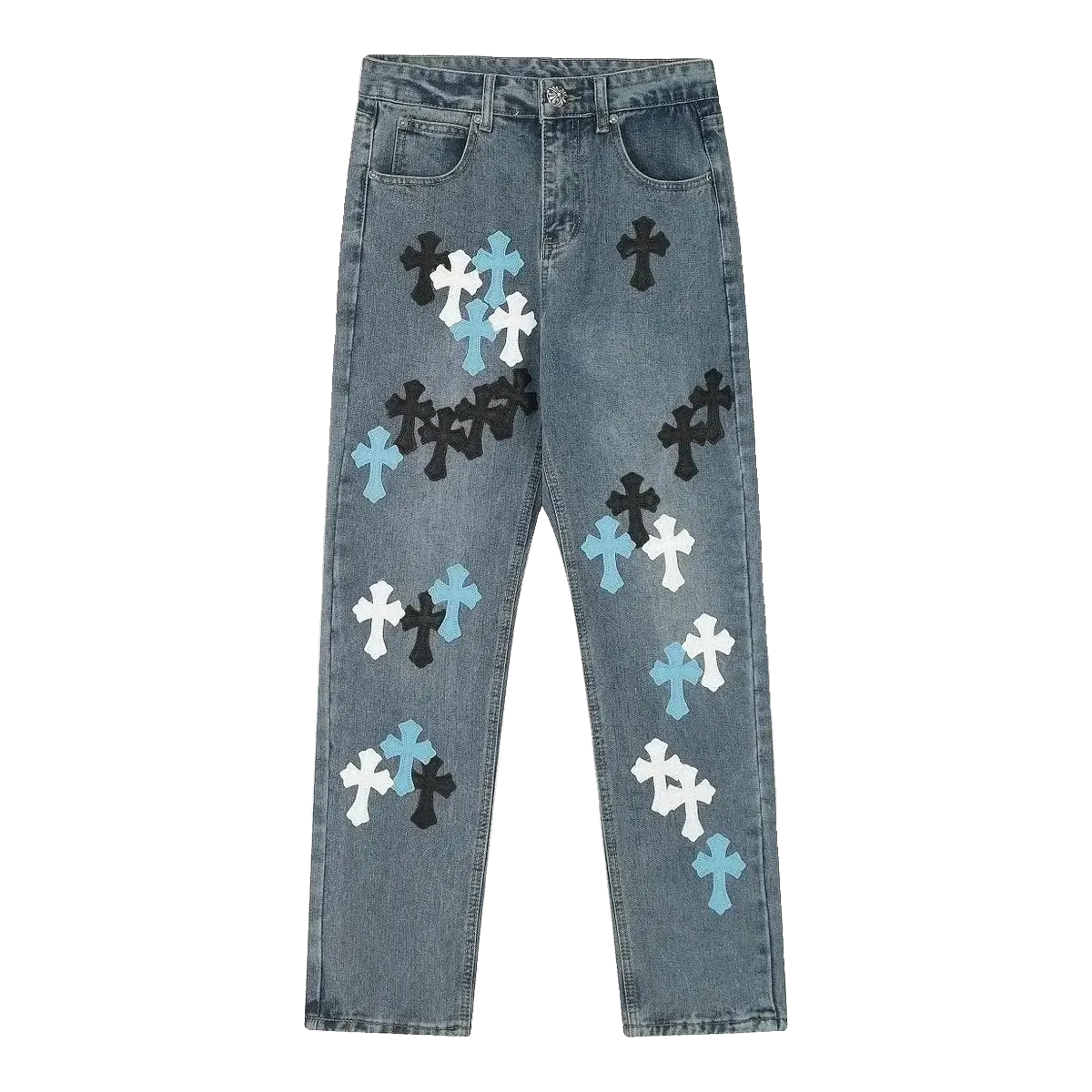 Chrome Hearts Blue Cross Jeans