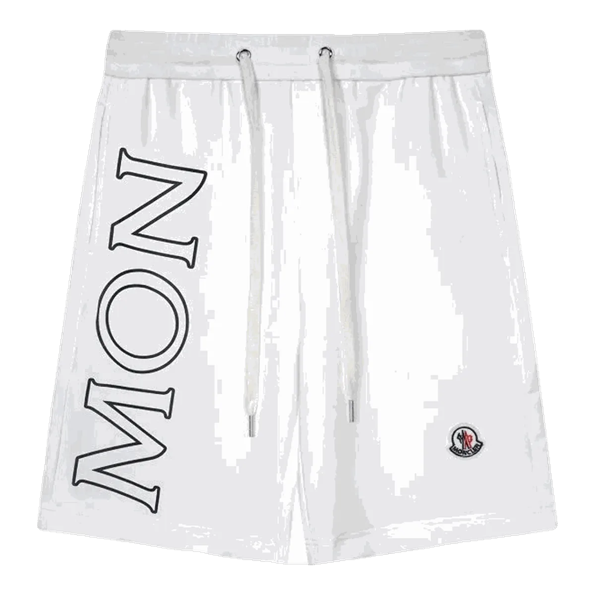 Moncler Logo Shorts White