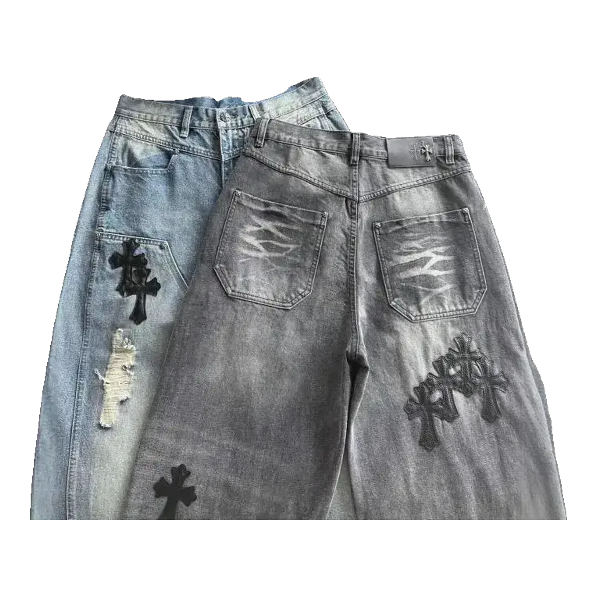 Chrome Hearts Cross Denim Shorts