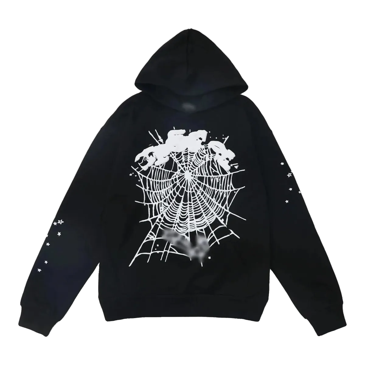 Sp5der Black Web Hoodie
