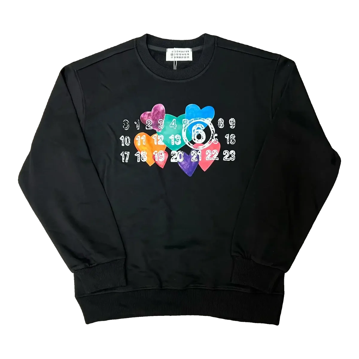 Maison Margiela Numbers Sweatshirt Black