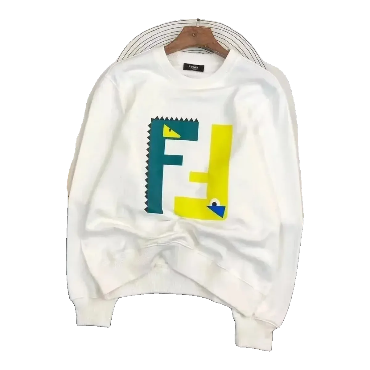 Fendi FF Logo Sweatshirt White