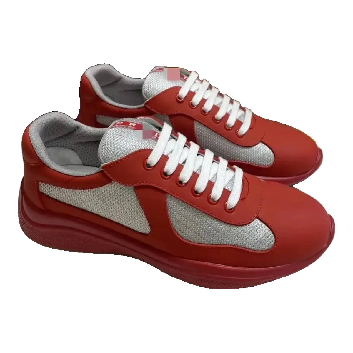Prada America's Cup Sneakers Red