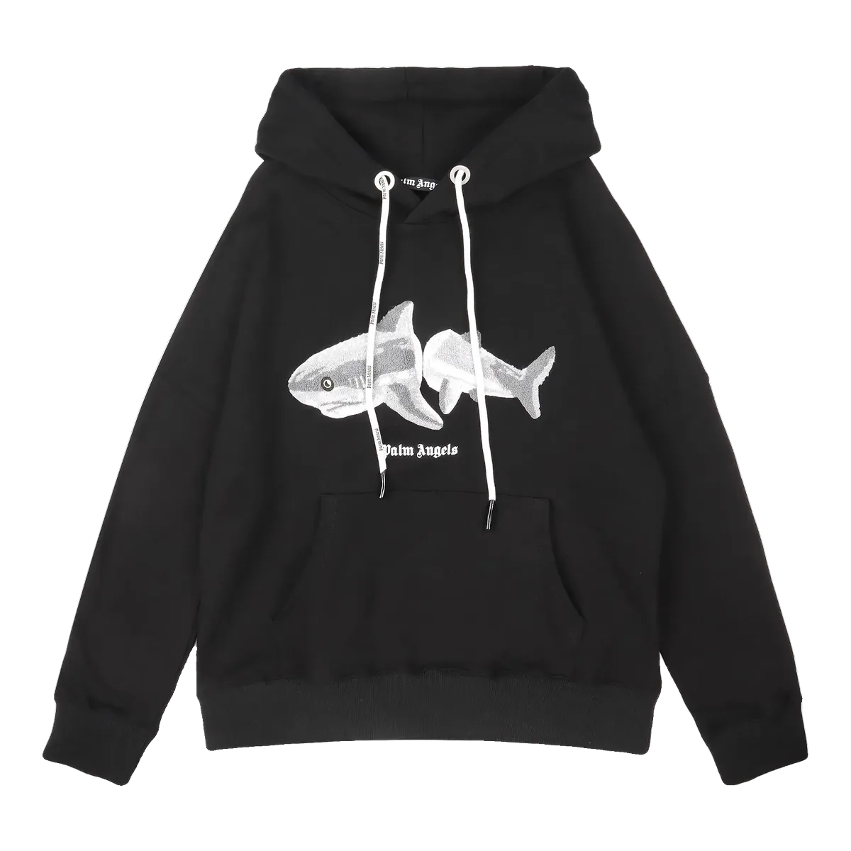 Palm Angels Shark Hoodie Black