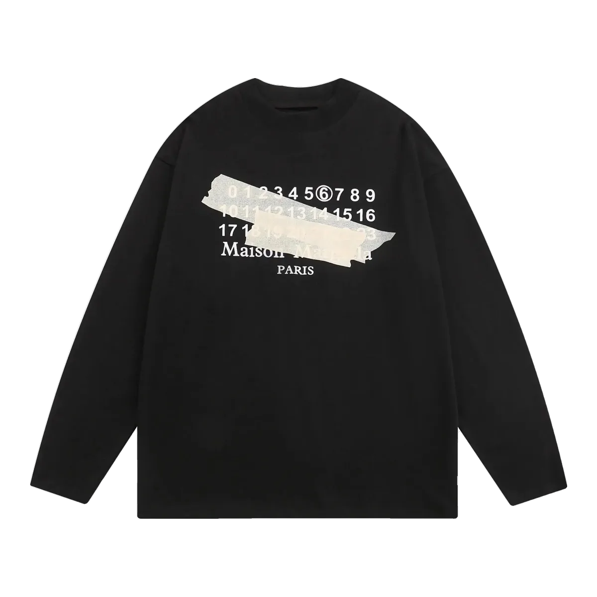 Maison Margiela Numbers Sweatshirt Black