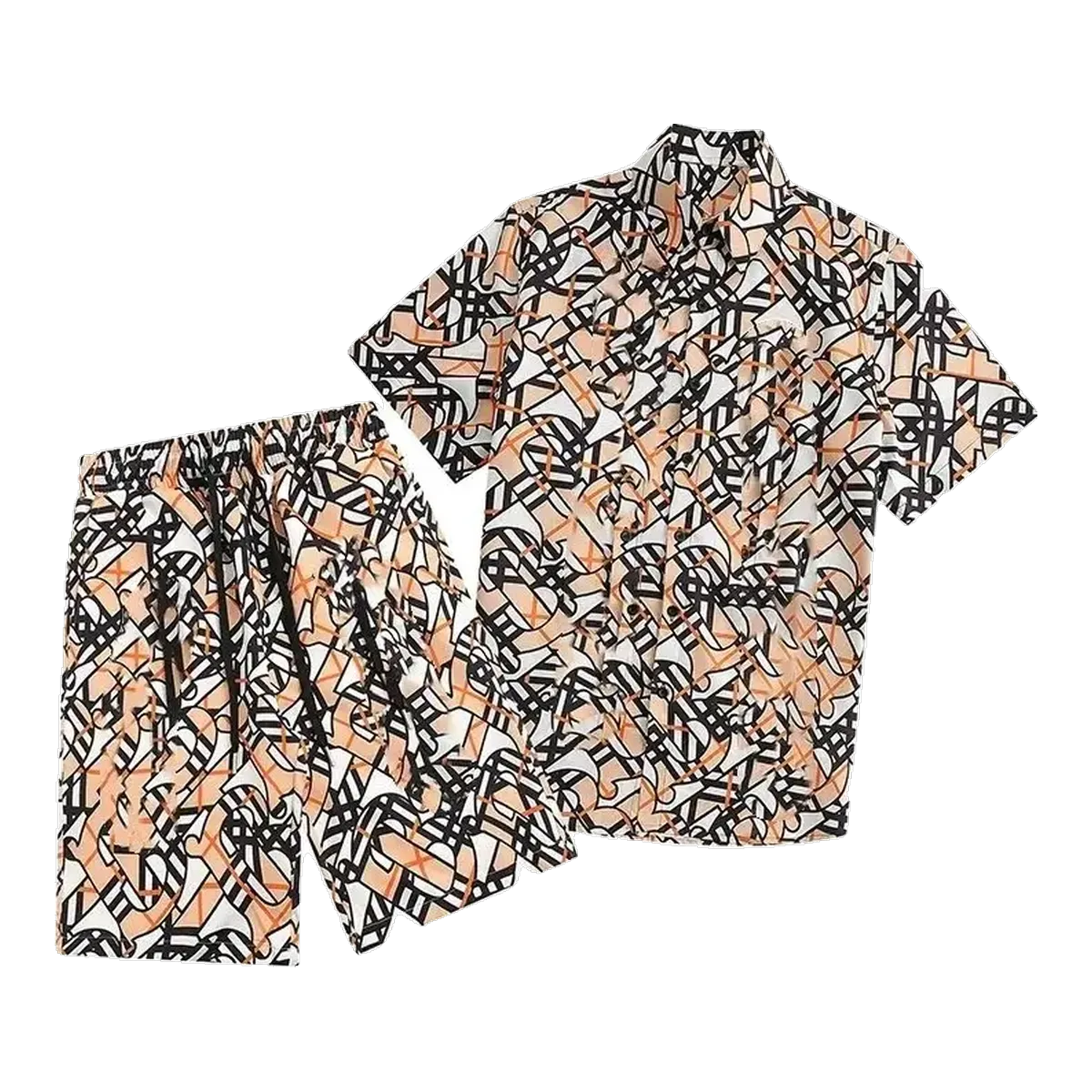 Burberry Floral Print Shirt Set