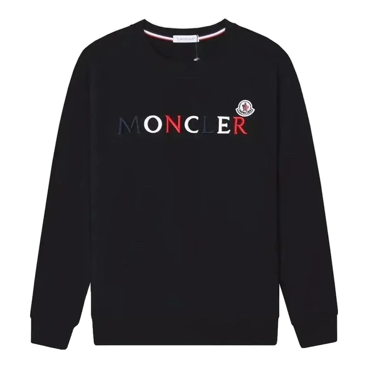 Moncler Logo Crew Sweatshirt Navy