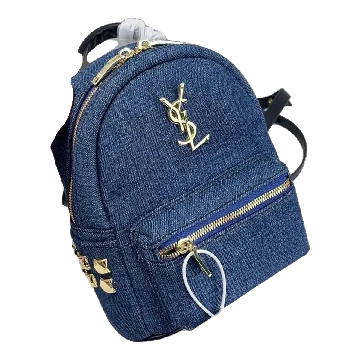 Saint Laurent Blue Denim Backpack