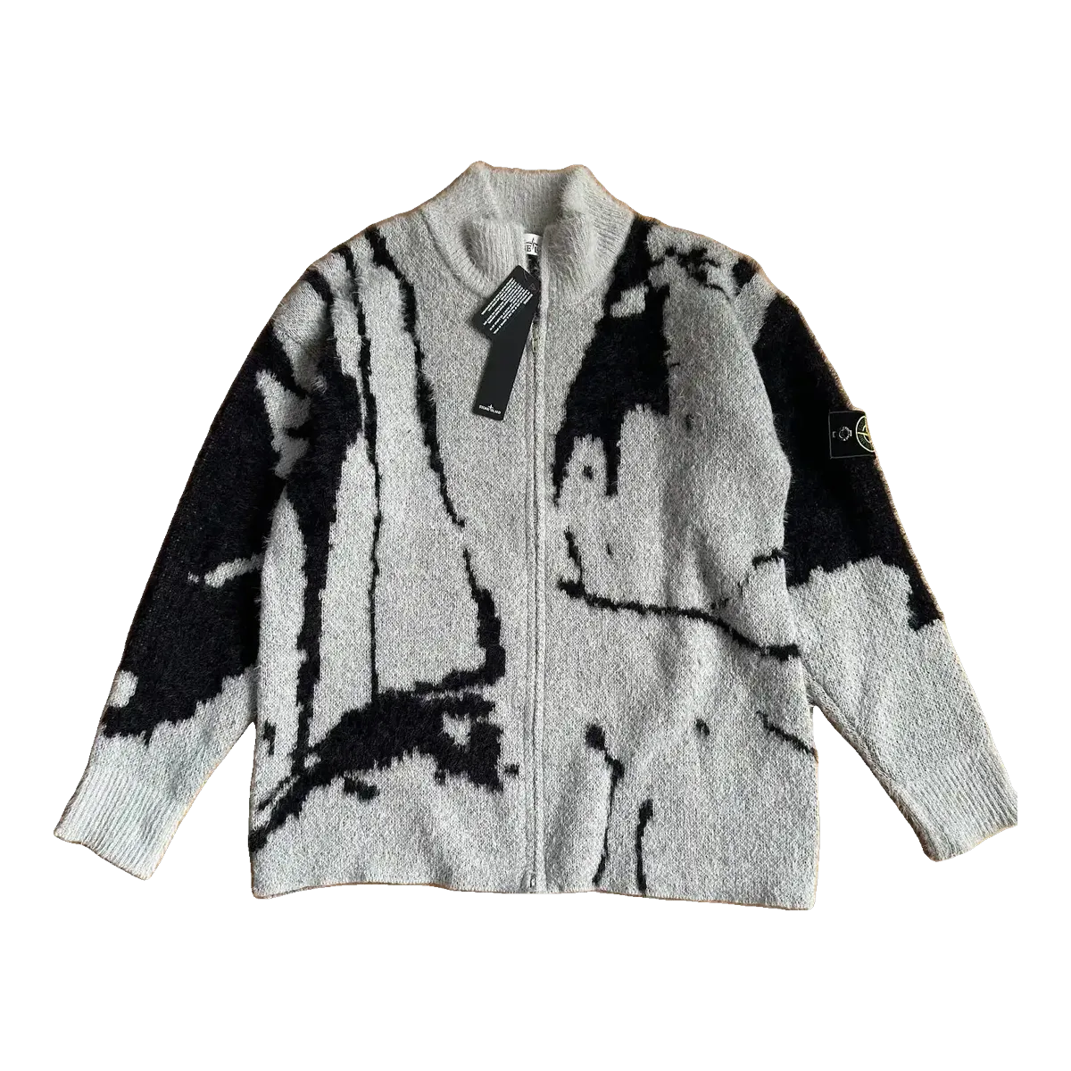 Stone Island Black White Cardigan