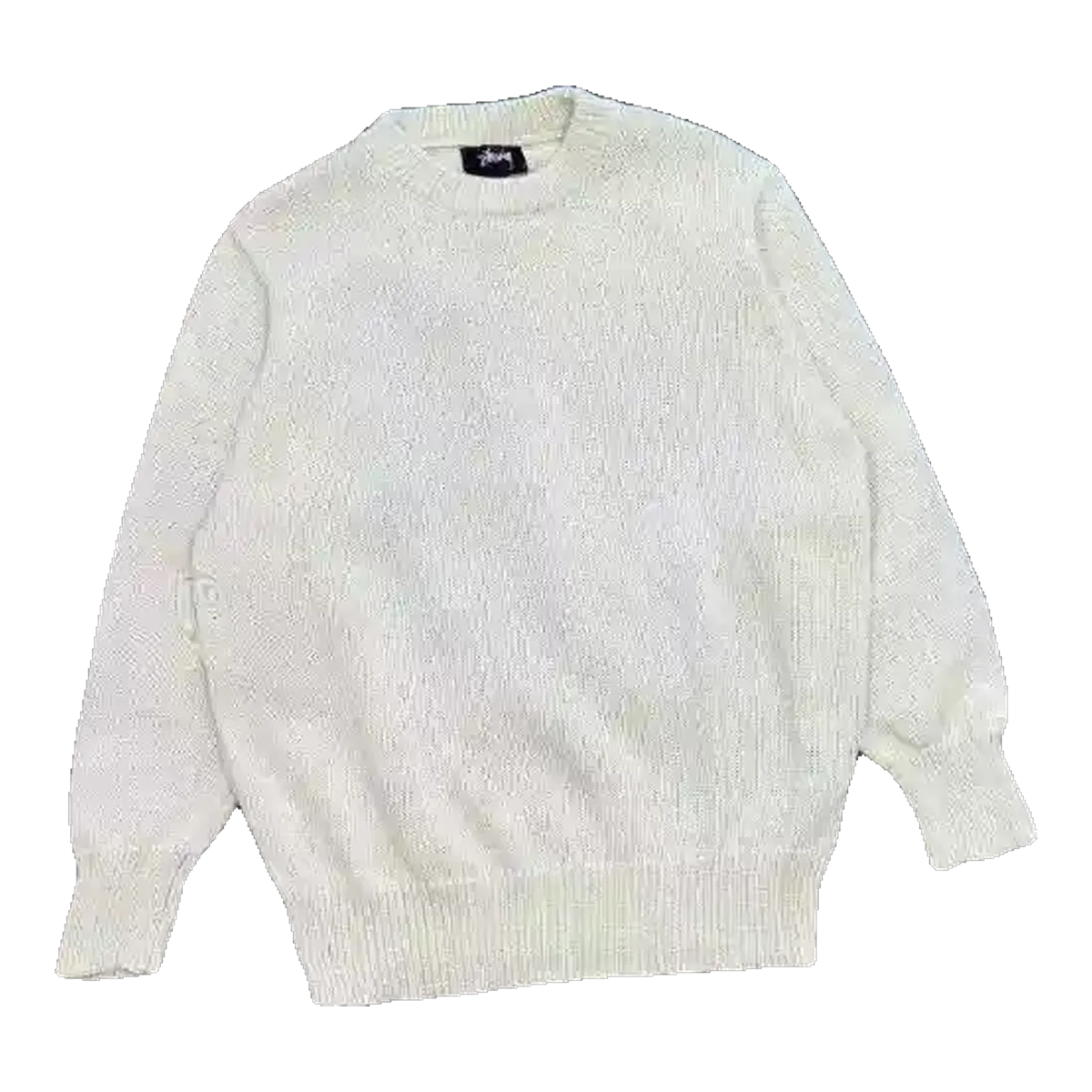 Stussy Cream Knit Sweatshirt