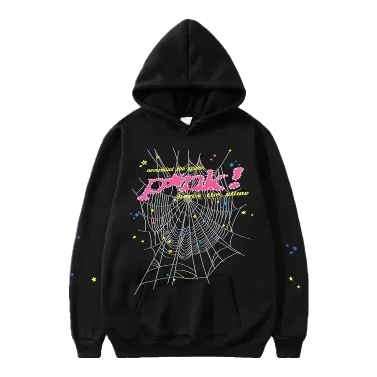 Sp5der Black Web Hoodie