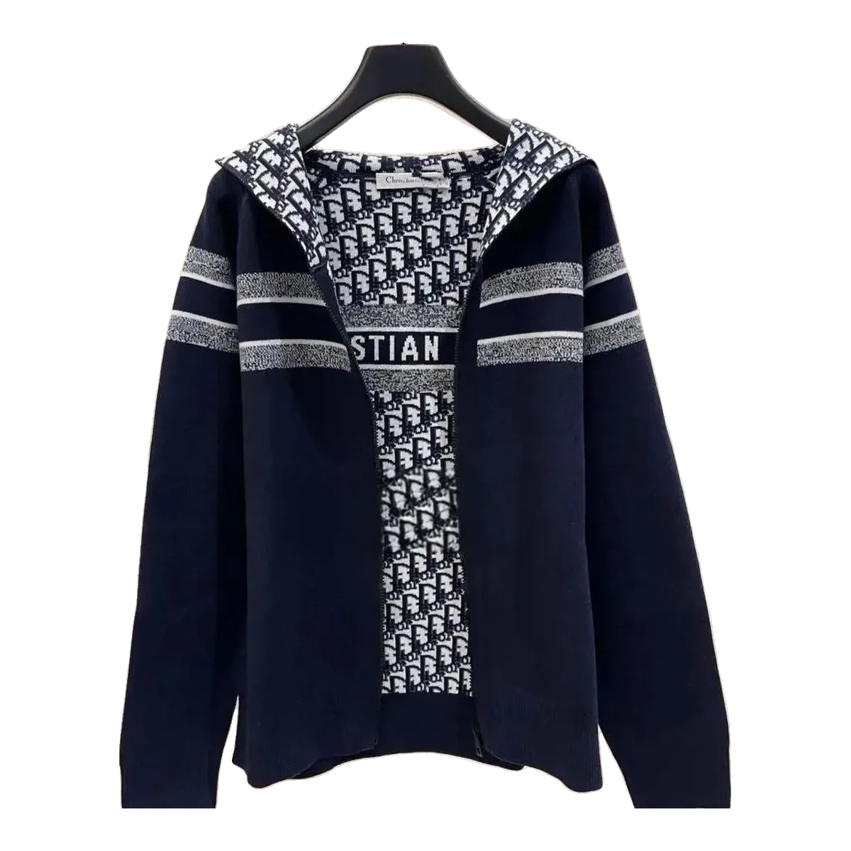 Dior Navy Oblique Hoodie
