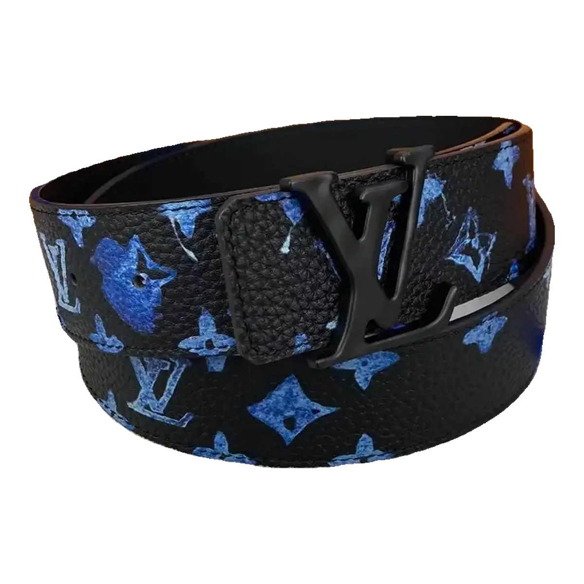 Louis Vuitton Monogram Belt Blue