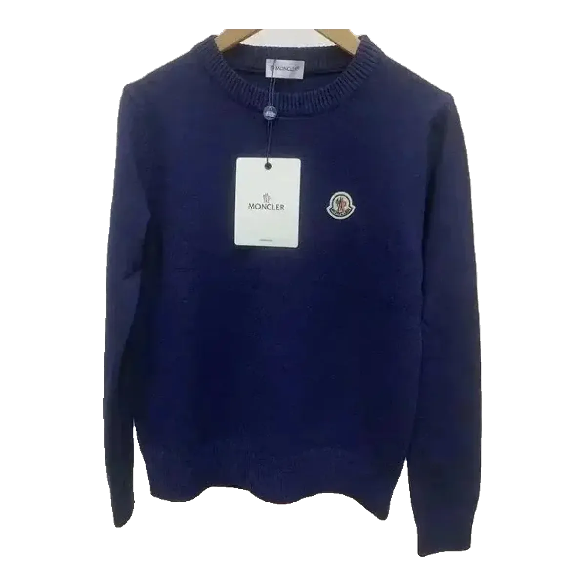 Moncler Round Neck Sweater Navy