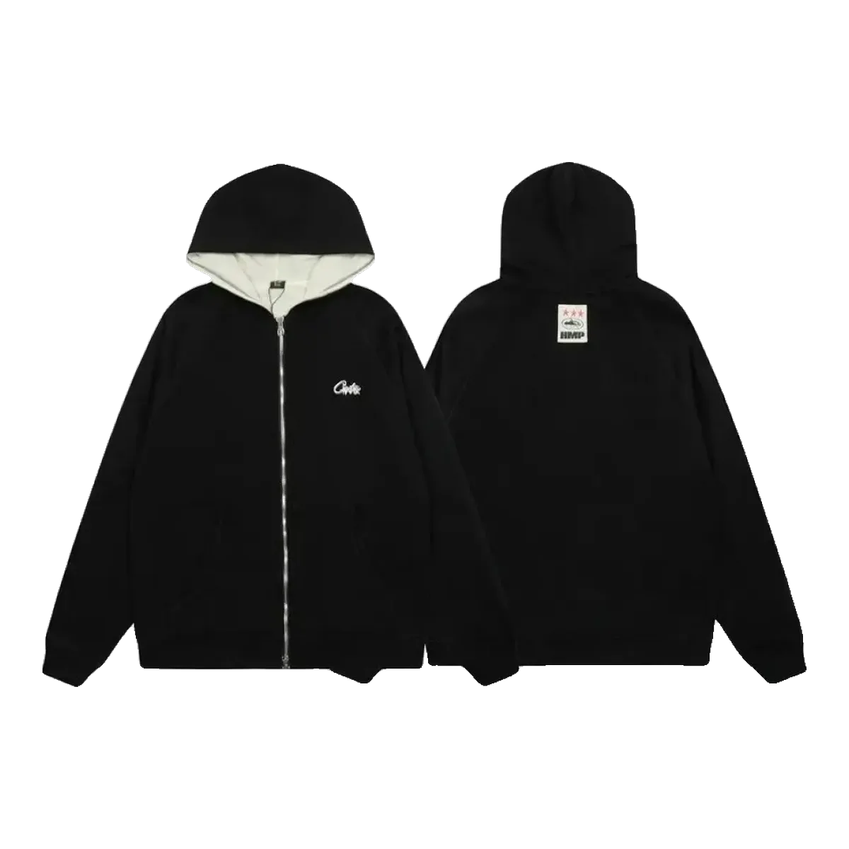 Corteiz Black Hoodie Set