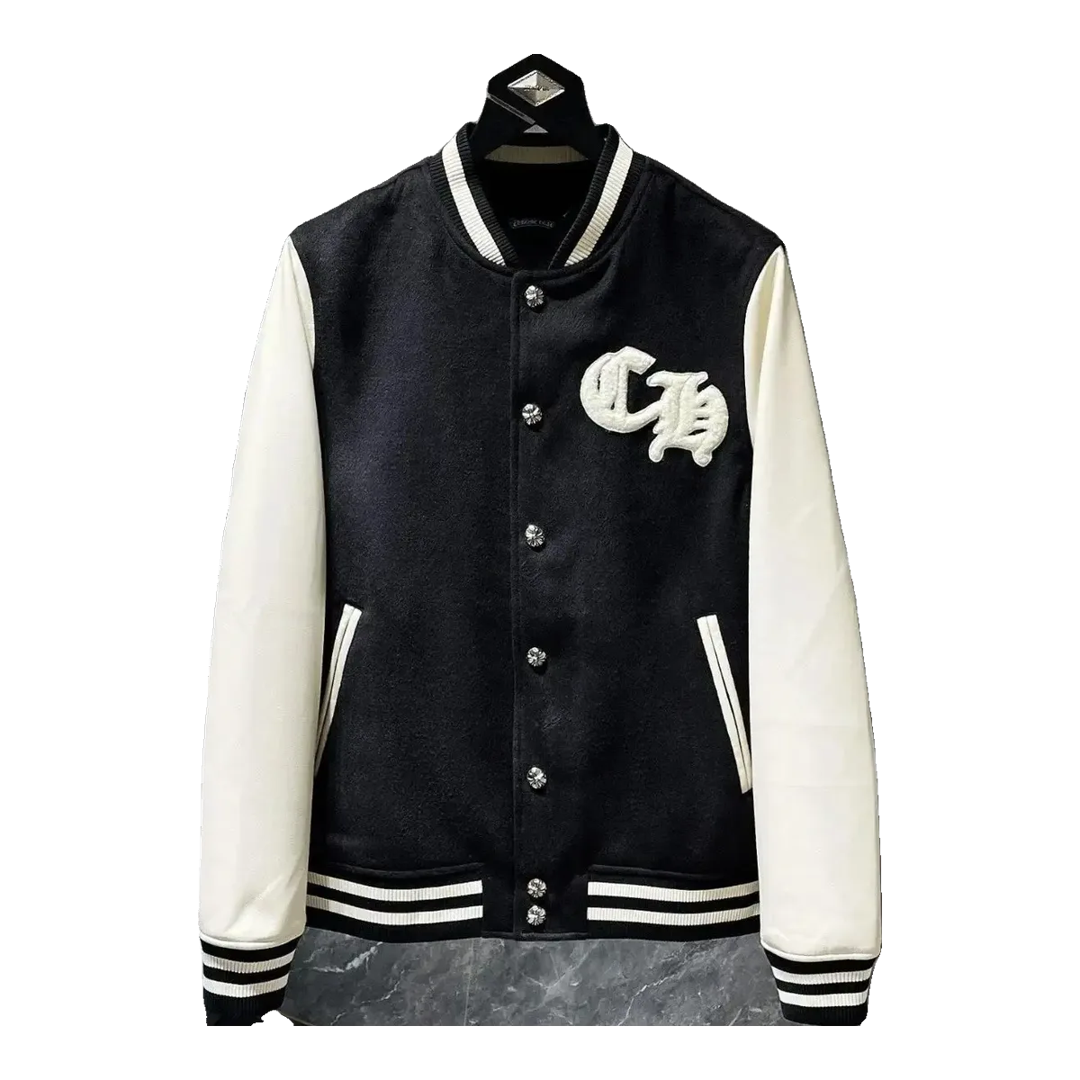 Chrome Hearts Black Varsity Jacket