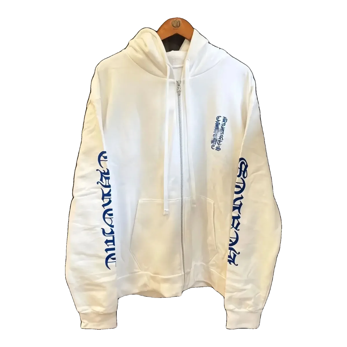 Chrome Hearts White Zip Hoodie